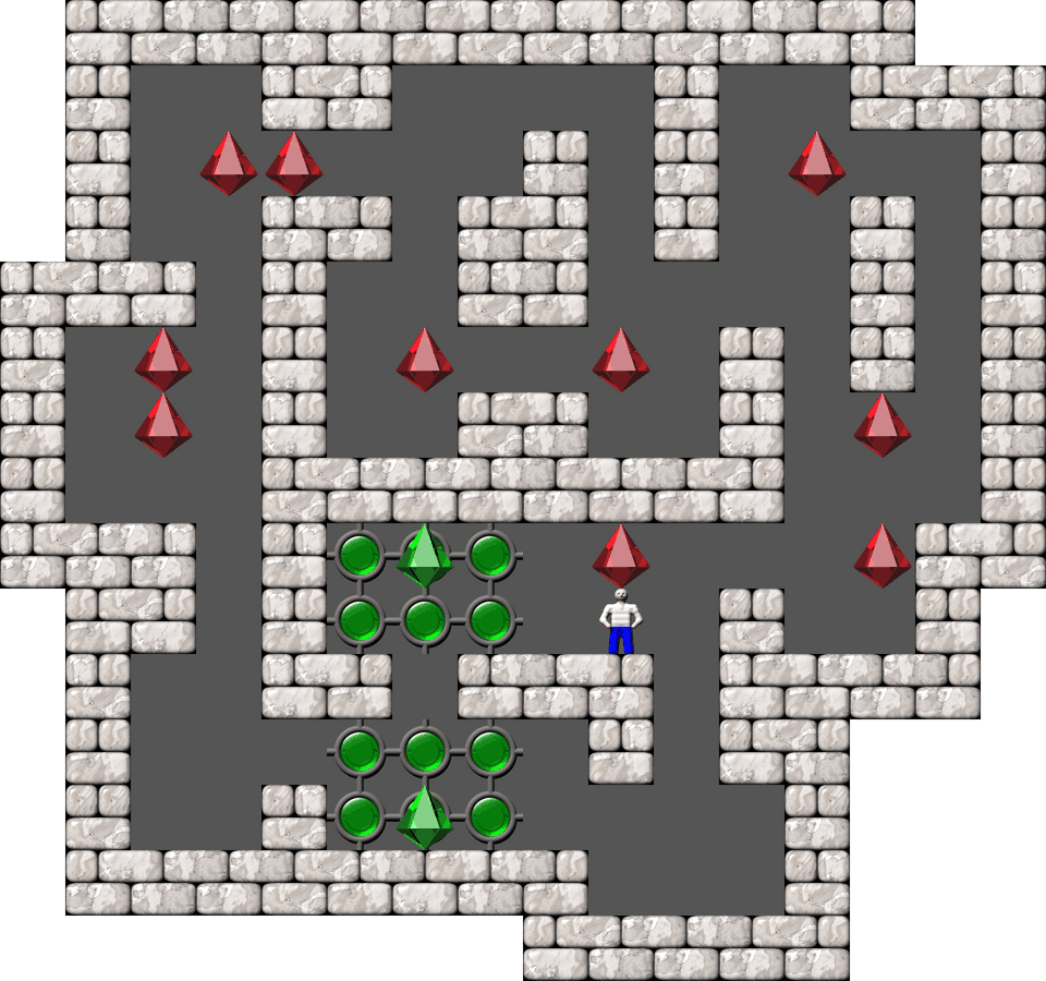 Sokoban Mass Remodel level 643